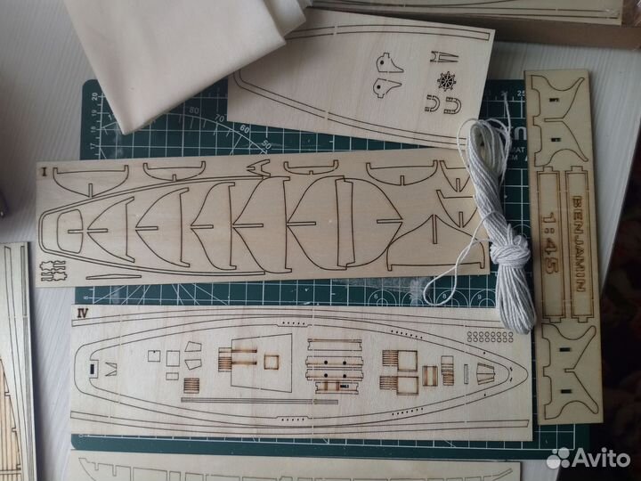 Сборная деревянная модель корабля Benjamin 1/45