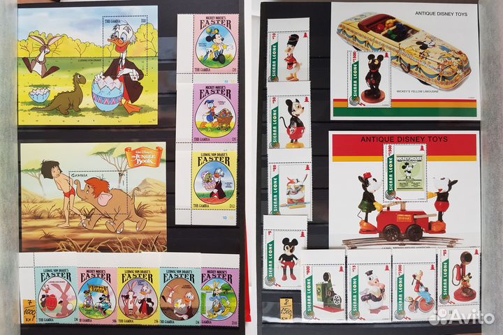 Марки. Дисней. Сказки. Мультфильмы Набор №3