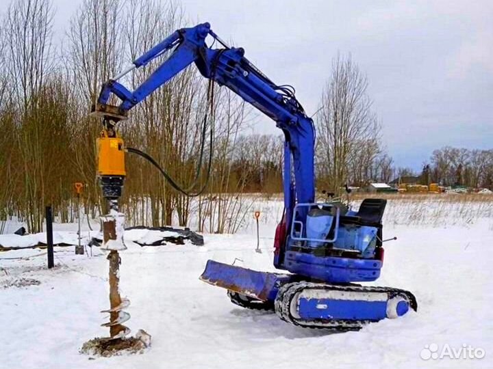 Фундамент 6х6 свайно-винтовой с монтажом