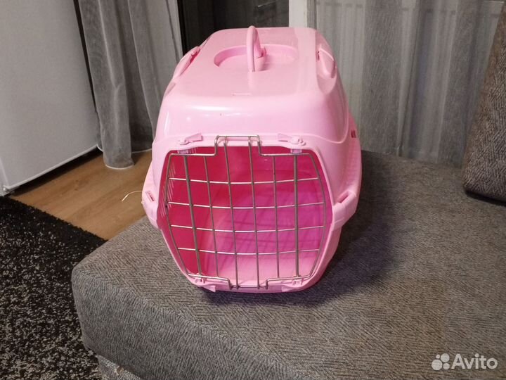 Переноска для кошек пластиковая