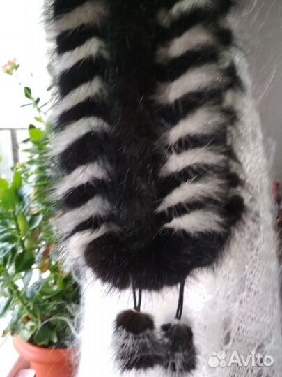 Норковая повязка на голову