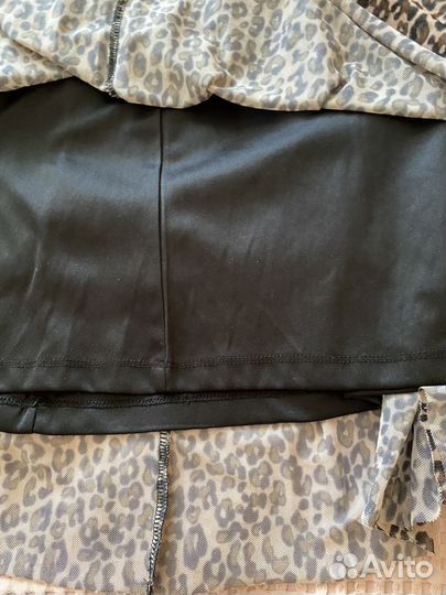 Плиссированная юбка макси Reserved леопард