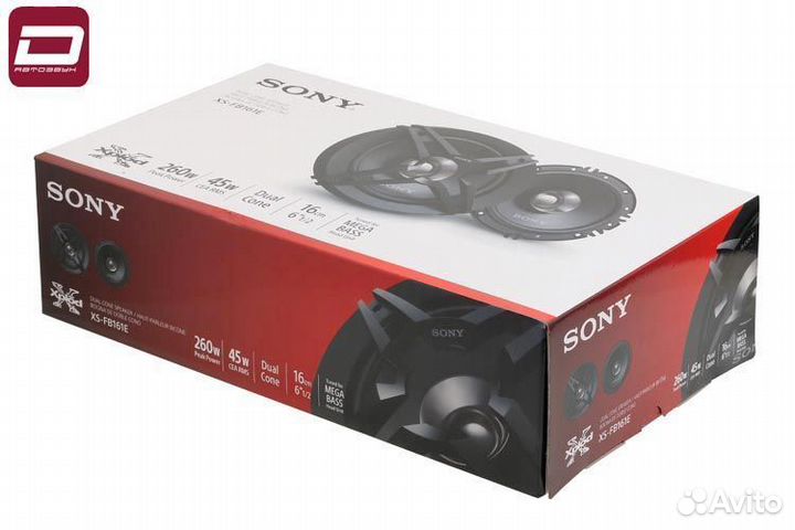 Sony XS-FB161E 2х конусная акустика 16см