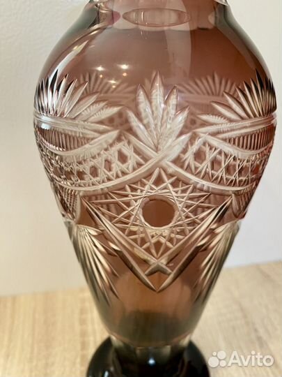 Ваза марганцевое стекло винтаж