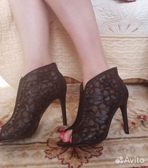 Летние ботильоны кожа