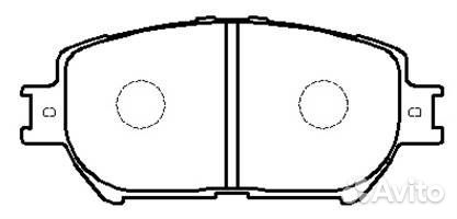 Колодки тормозные передние (131.2*58.1) camry (V30) 01-06