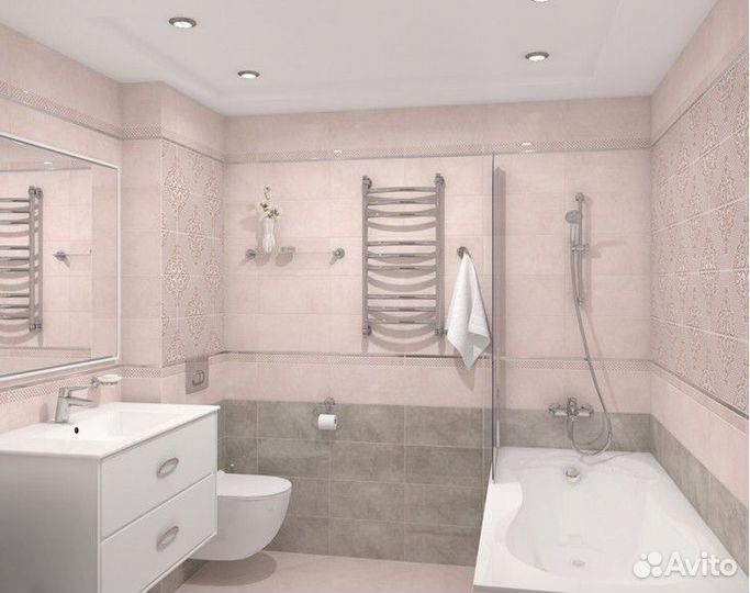 Versus Керамогранит 40x40 розовый - керамическая п