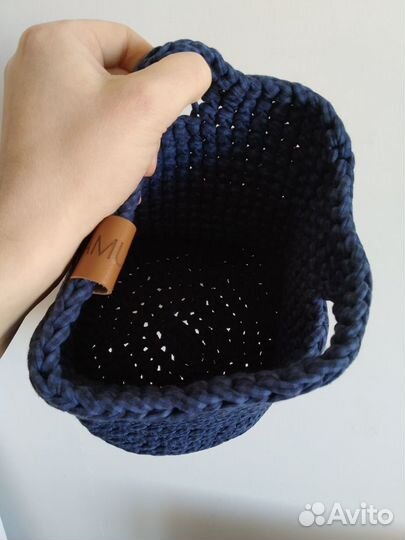 Вязаная Сумка-торба корзина