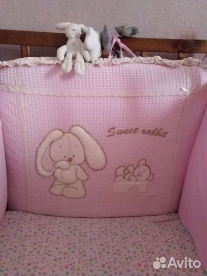 Бортики и балдахин в кроватку