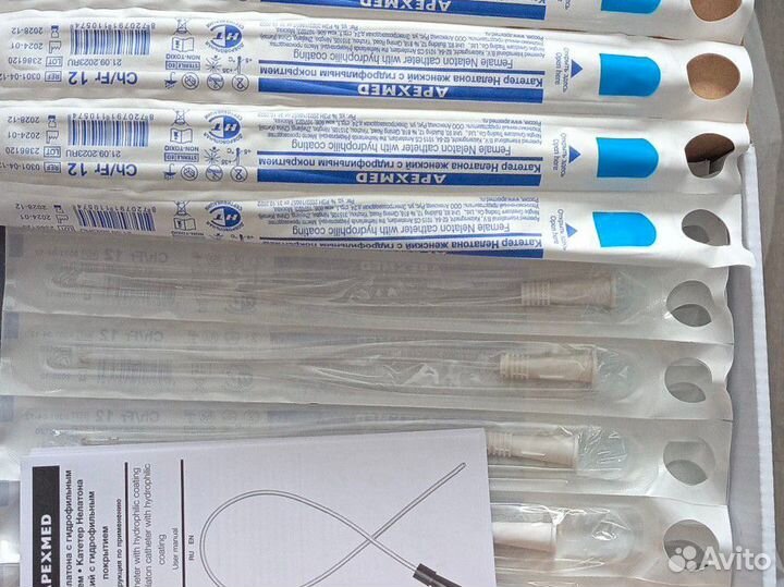 Катетеры лубрицированные женские 12см