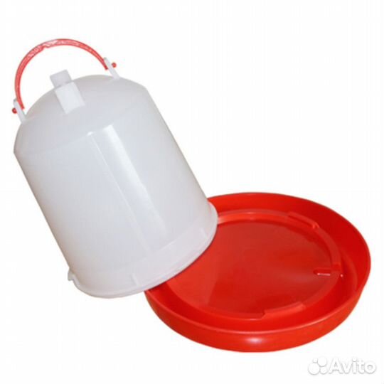 Поилка для кур вакуумная 1,5 л с ручкой