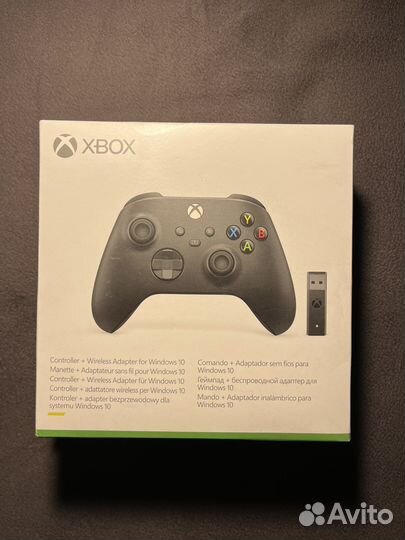 Геймпад Microsoft Xbox Series S/X + адаптер черный