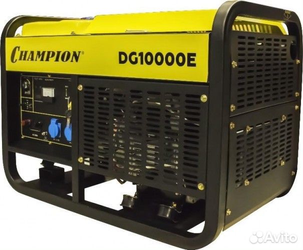 Электростанция дизельная с воздушным охлаждением champion DG10000E