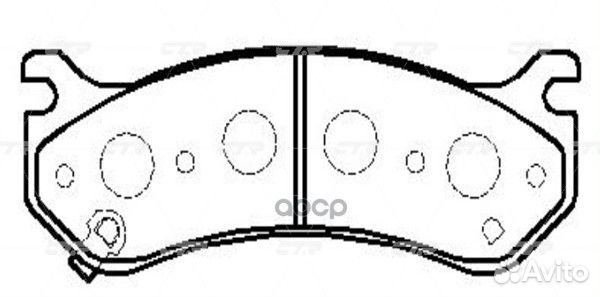 Колодки передние cadillac Escalade / chevrolet