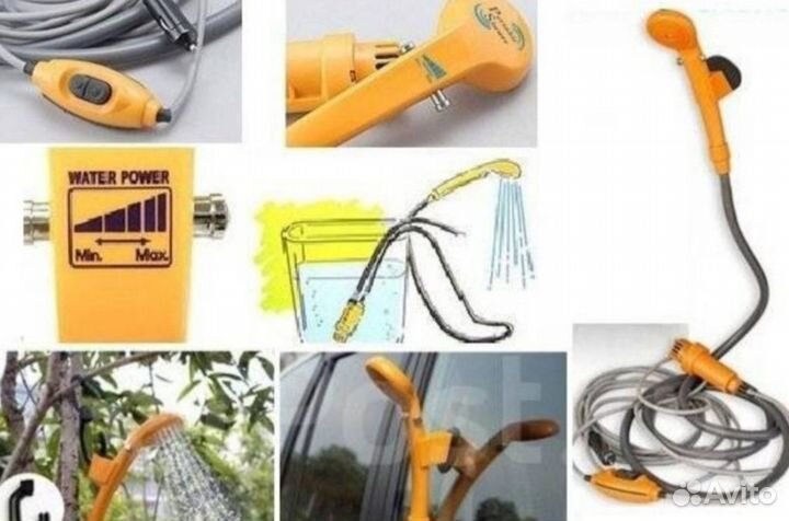 Душ для кемпинга 12 v