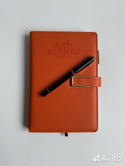 Hermes подарочный набор (блокнот и ручка)