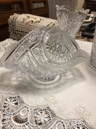 Хрустальная ваза