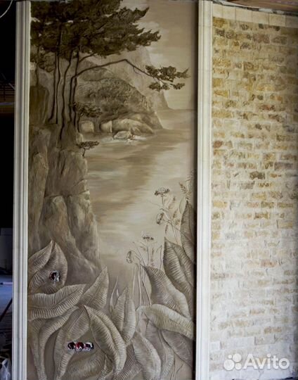 Гипсовое панно барельеф