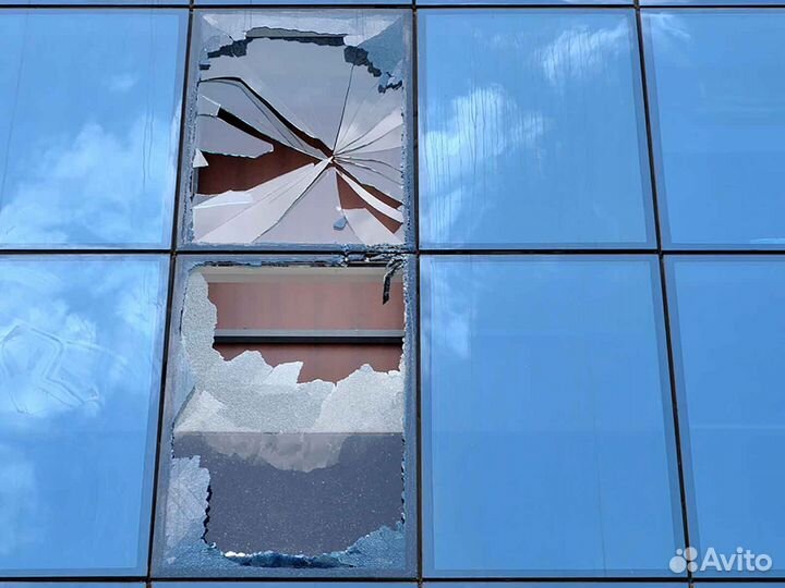 Ремонт окон, стеклопакет ударопрочный RAL5211