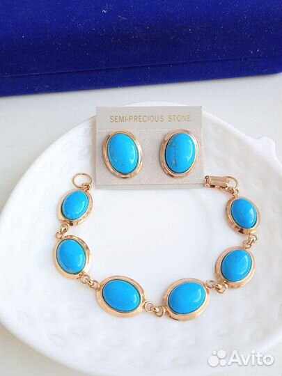 Серьгии браслет винтаж США