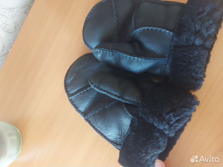 Варежки мужские натуралка