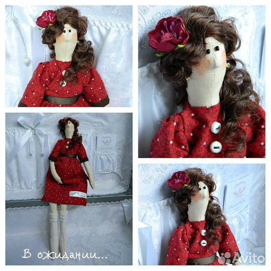 Куклы тильды беременные, сонные ангелы, свадебные