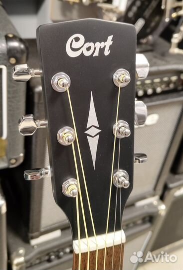 Трансакустическая гитара Cort AD810 BKS TA