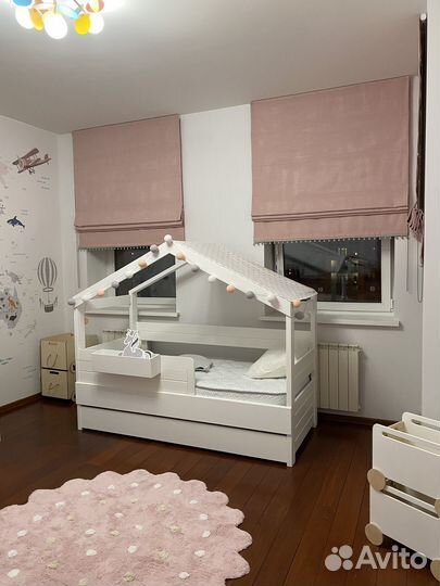 Римские шторы для девочки в спальню