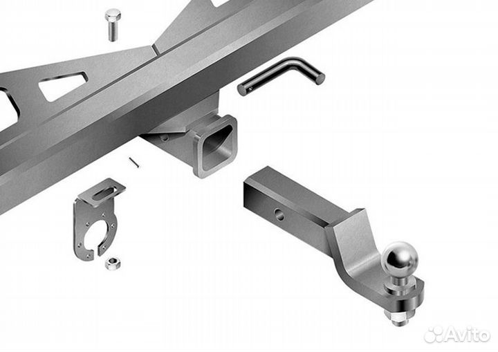 Фаркоп на Mitsubishi Outlander 2012-2021 под квадр