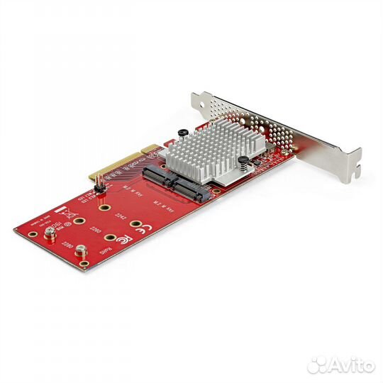 Адаптер StarTech x8 PCI Express Dual M.2 PCIe SSD