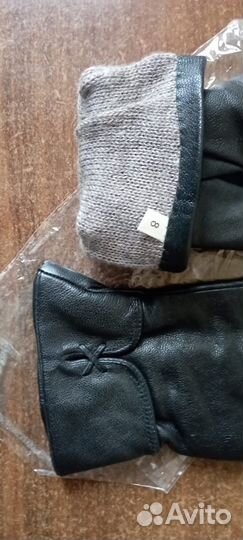 Перчатки женские кожаные новые