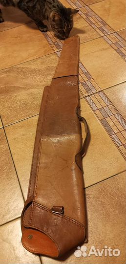 Натуральный кожаный чехол для ружья