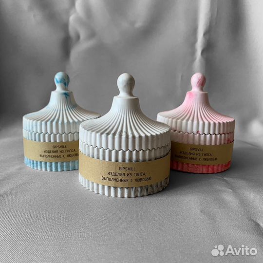 Шкатулка из гипса