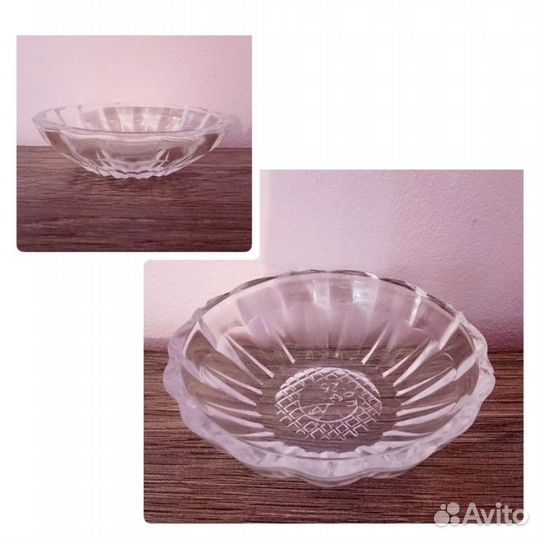 Советская вазочка, розетоки для варенья рюмки Даго