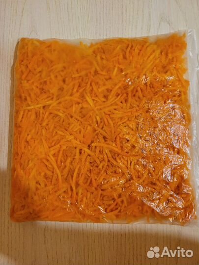 Морковь тертая замороженная