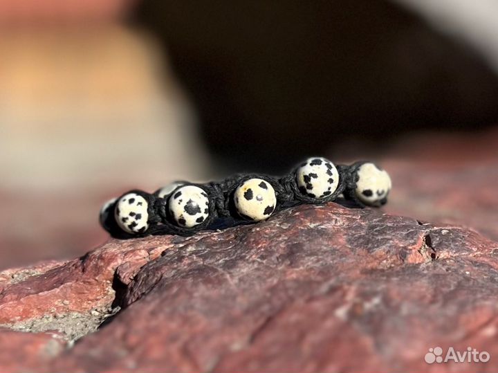 Браслет из натурального камня яшма
