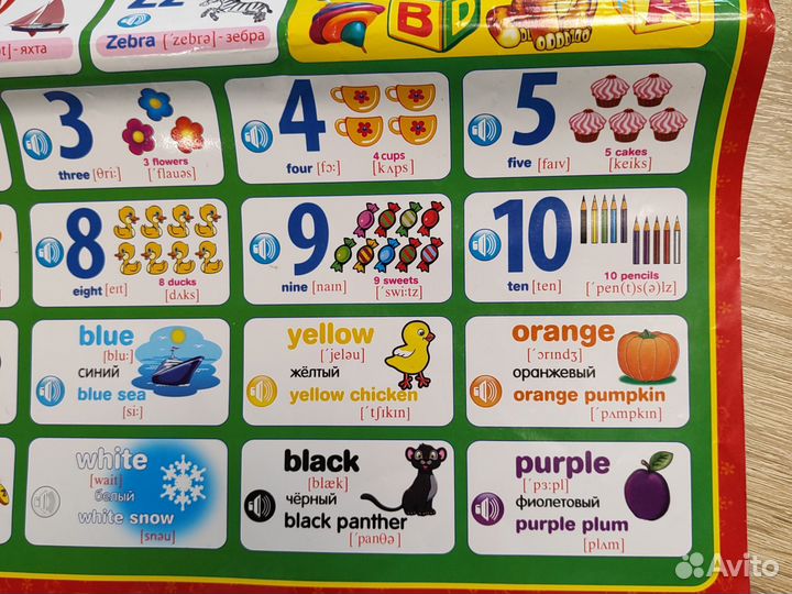 Говорящий плакат английский язык