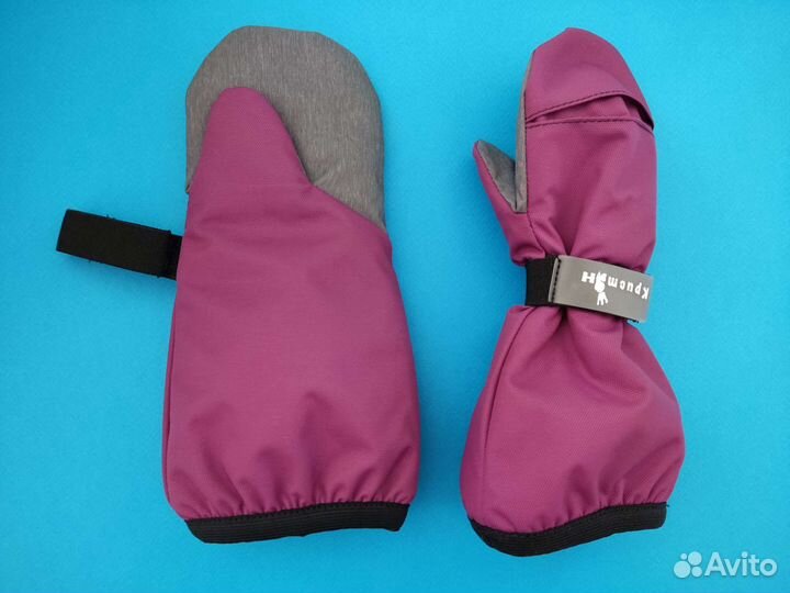 Варежки краги зимние детские от 1,5 до 3 лет