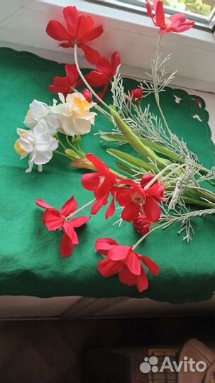 Искусственные цветы тканевые