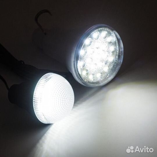 Фонарь кемпинговый аккумуляторный, 2 шт 10 Вт и 2