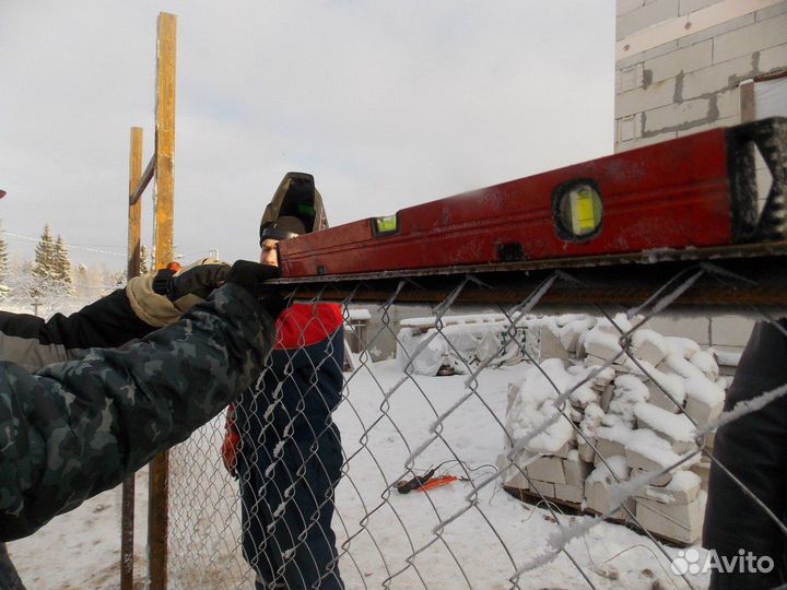 Забор из рабицы