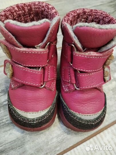 Ботинки детские на девочку демисезонные, размер 19