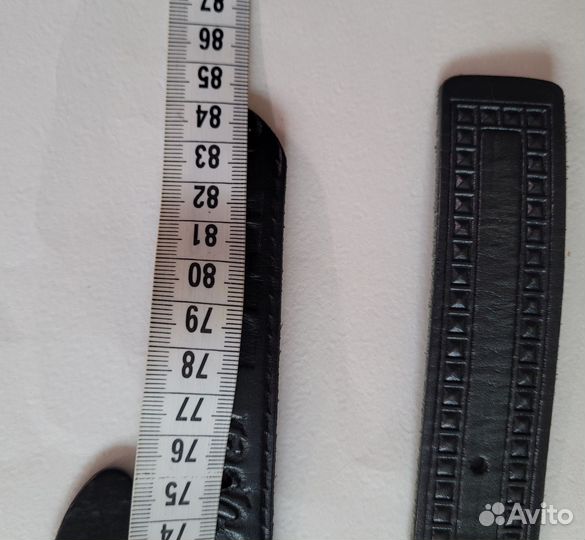 Ремень кожаный пластик для брюк юбок джинсов