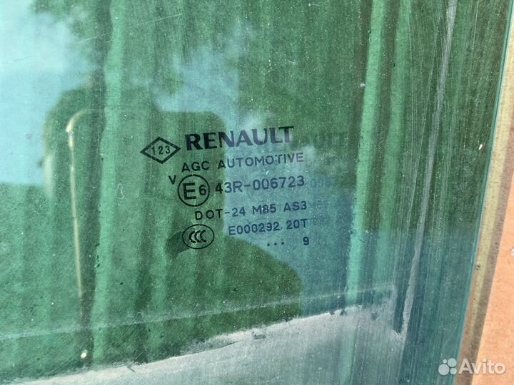 Стекло заднее левое renault scenic 3