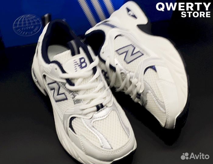 NB 530: Женские, белые, 36-41, для повседневной но