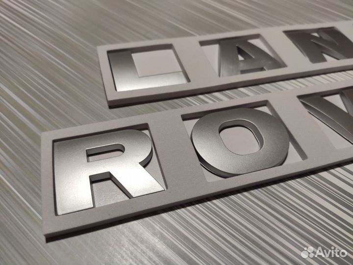 Надпись Land Rover на капот Ленд Ровер матовая