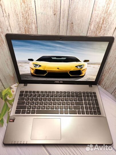 Ноутбук Asus 4 ядра/карта 2GB/AMD/SSD/8Гб Озу