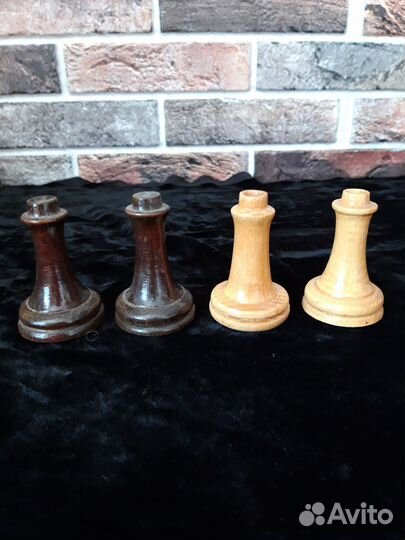 Деревянные шахматы (фигурки)сделано в СССР
