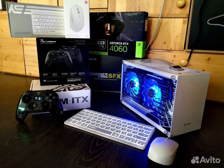 Игровой компьютер mini itx i5 12400f 32gb rtx 4060