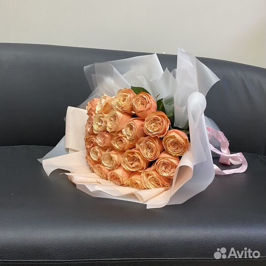 Букет пионовидных роз готов к отправке